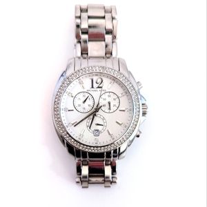 Silver and diamond Michael kors watch